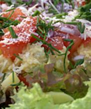 Картофельный салат с пармезаном