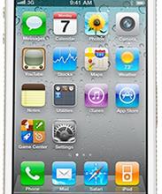 Apple iPhone 4S 16GB фианиты, кожа крокодила